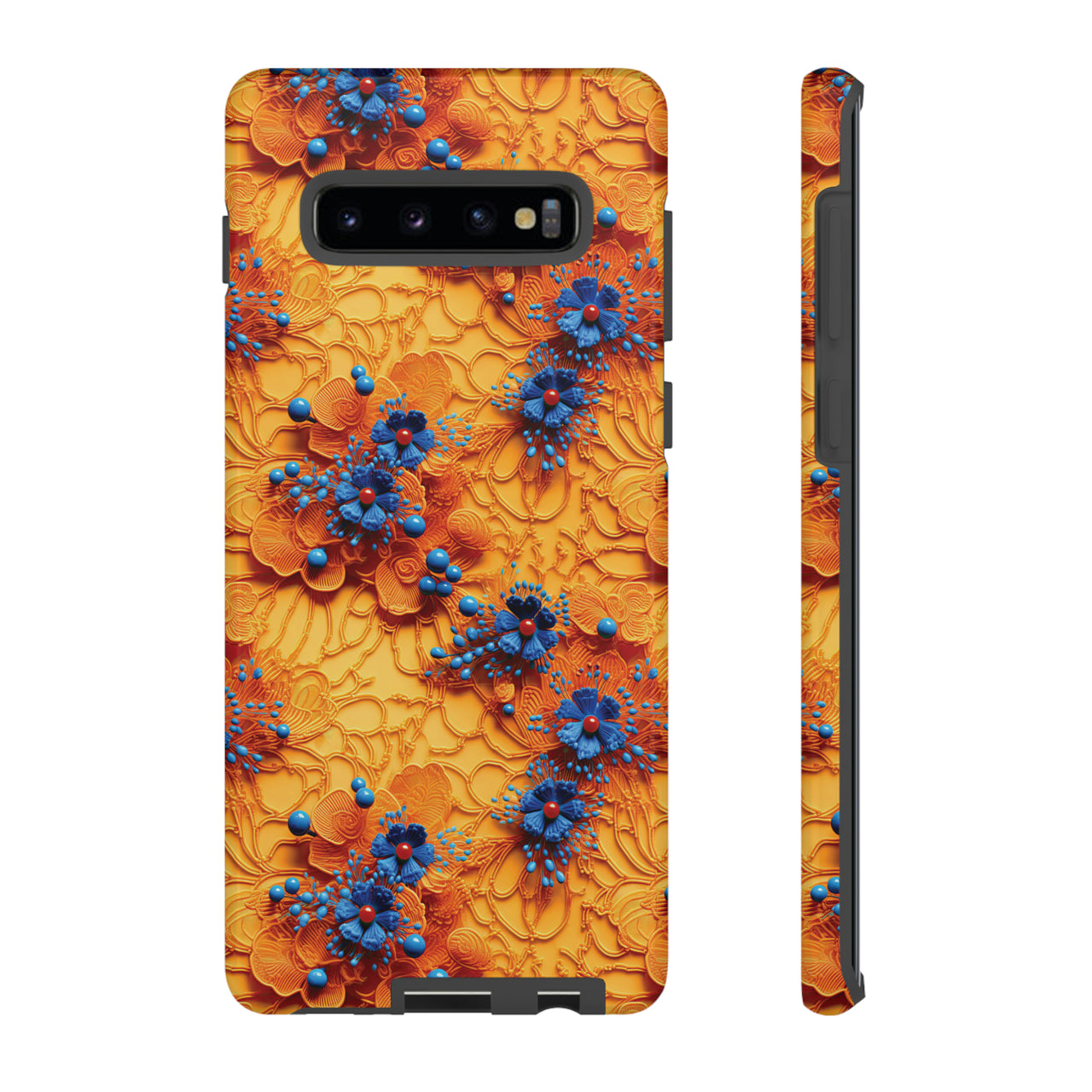 Royal Ryukyu Blossoms - Tough Case for Samsung Galaxy S10, Samsung Galaxy S10E, and Samsung Galaxy S10 Plus