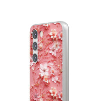 Thumbnail for Floral Champagne Toast - Flexi Cases for Samsung Galaxy S23, Samsung Galaxy S23 Plus, and Samsung Galaxy S23 Ultra