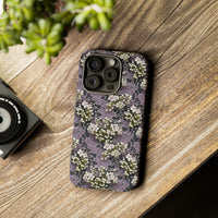 Thumbnail for White Flowers on a Purple Bed - Tough Case for iPhone 15, iPhone 15 Pro, iPhone 15 Plus, and iPhone 15 Pro Max