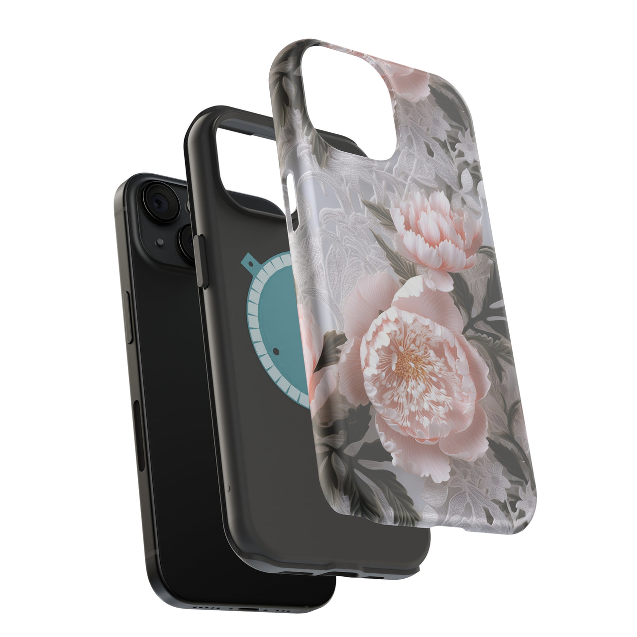 Pink Peony - MagSafe Tough Case for iPhone 15, iPhone 15 Pro, iPhone 15 Plus, & iPhone 15 Pro Max