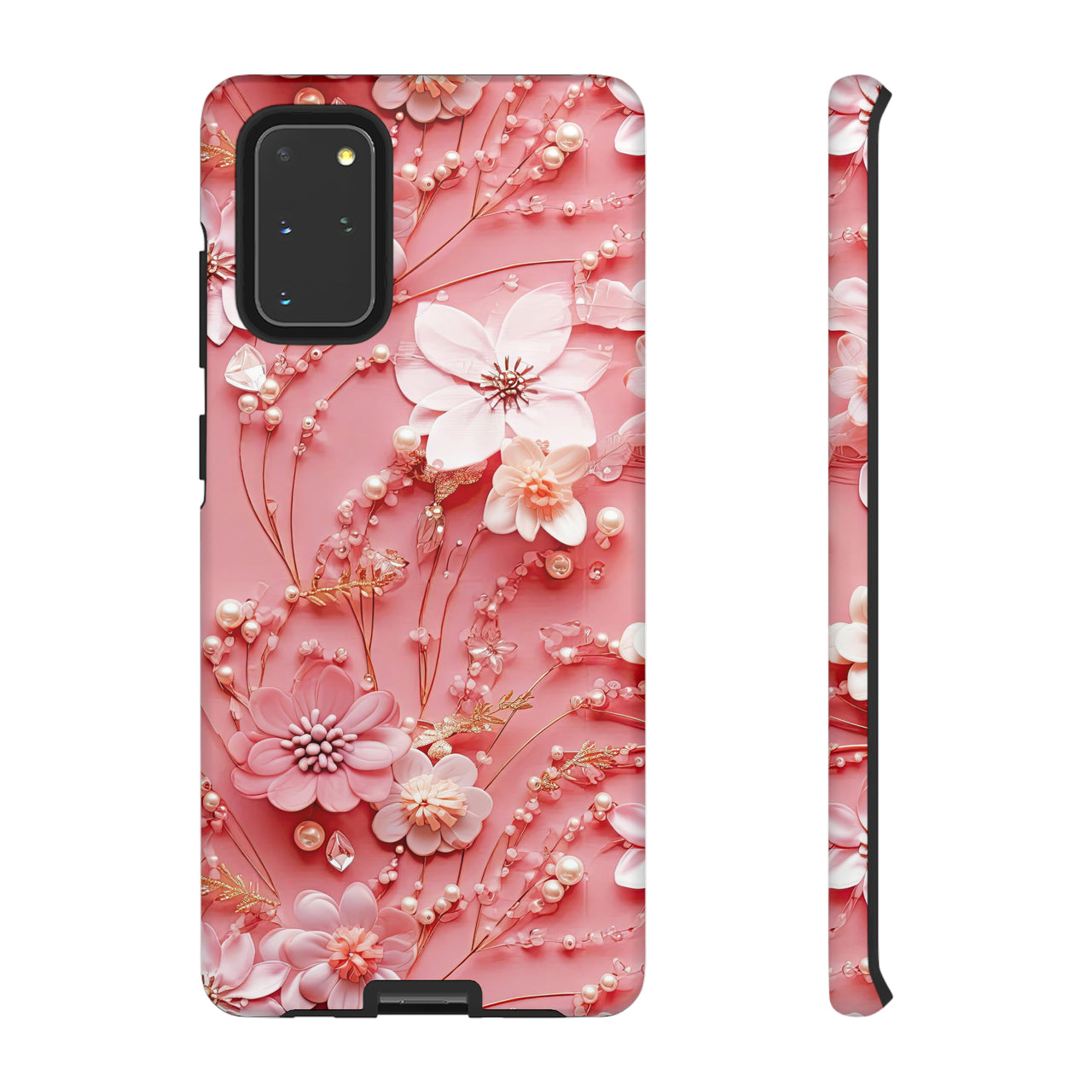 Floral Champagne Toast Tough Case for Samsung Galaxy S20, Samsung Galaxy S20+, Samsung Galaxy S20 Ultra, and Samsung Galaxy S20 FE