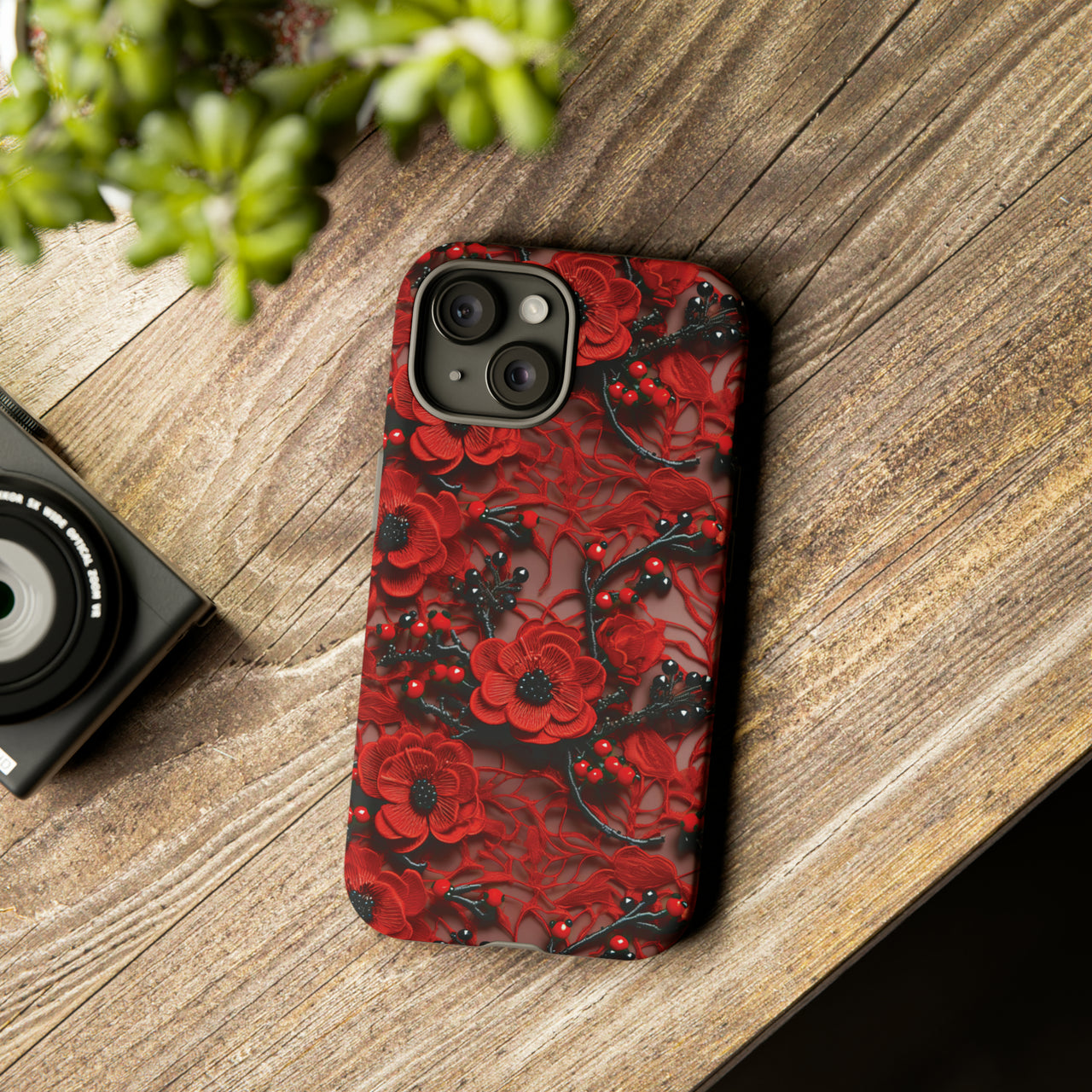 Scarlet Temptation Tough Case for iPhone 15, iPhone 15 Pro, iPhone 15 Plus, and iPhone 15 Pro Max