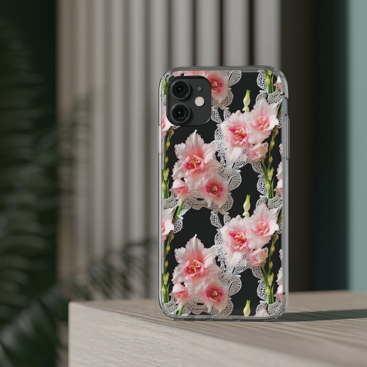 *Clear Case* Gladioli Garden - iPhone 11, iPhone 11 Pro, iPhone 11 Pro Max - Supports Wireless Charging