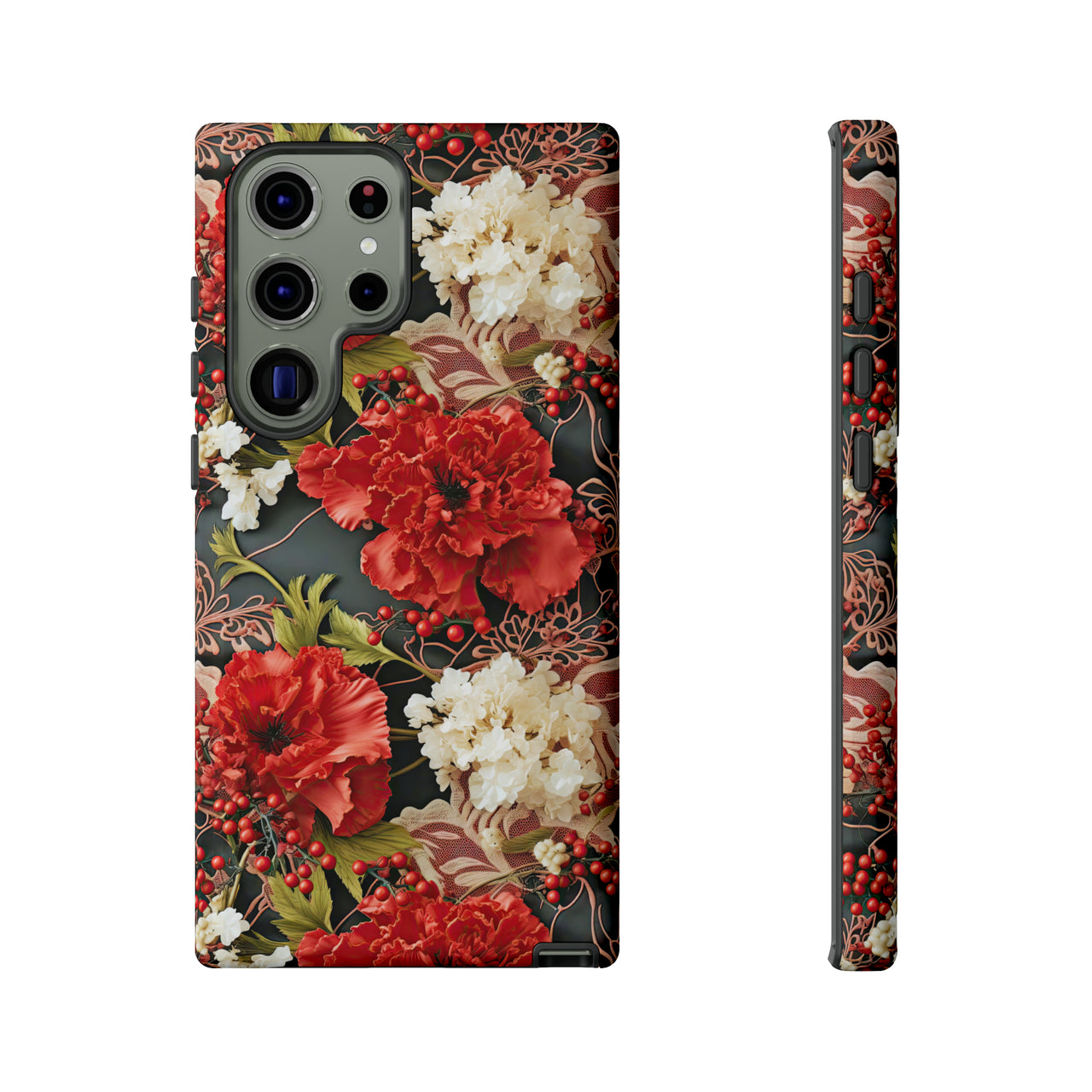 Carnation for January Birthday - Tough Case for Samsung Galaxy S23, Samsung Galaxy S23 Plus, and Samsung Galaxy S23 Ultra