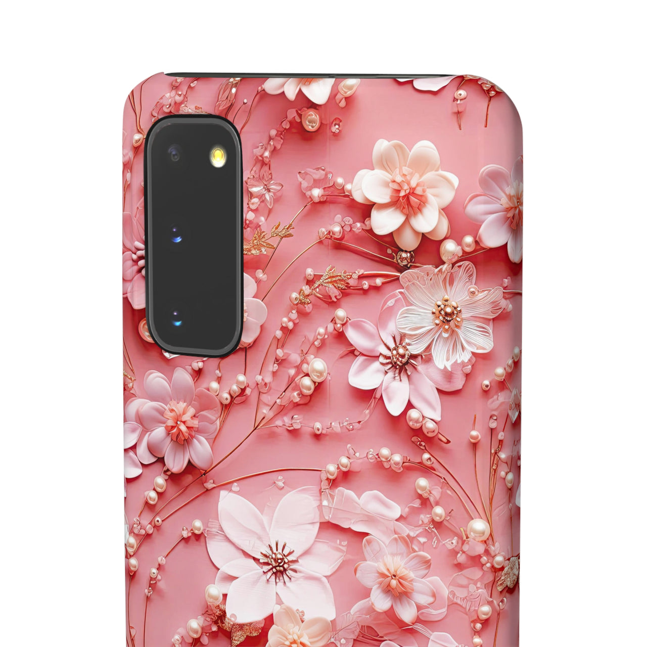 Floral Champagne Toast - Snap Case for Samsung Galaxy S20, Samsung Galaxy S20+, Samsung Galaxy S20 Ultra, & Samsung Galaxy S20 FE