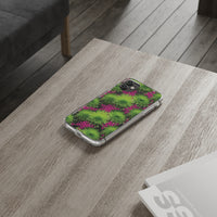 Thumbnail for *Clear Case* Green Mums and Lace - iPhone 11, iPhone 11 Pro, iPhone 11 Pro Max - Supports Wireless Charging