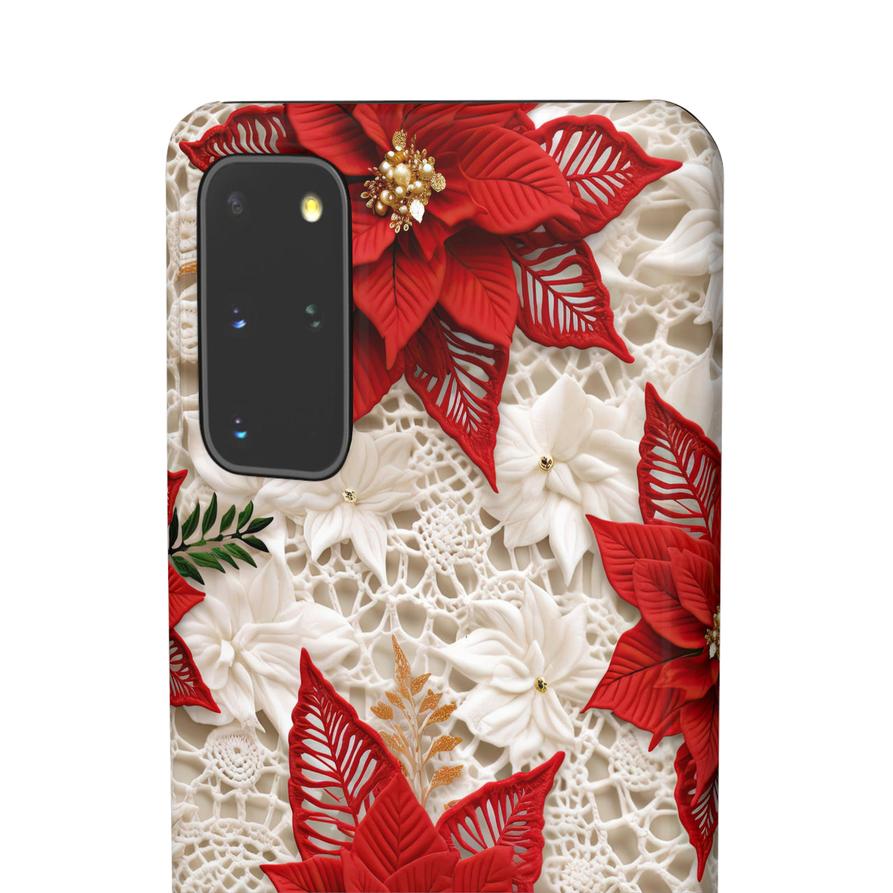 Christmas Poinsettia - Snap Case for Samsung Galaxy S20, Samsung Galaxy S20+, Samsung Galaxy S20 Ultra, & Samsung Galaxy S20 FE