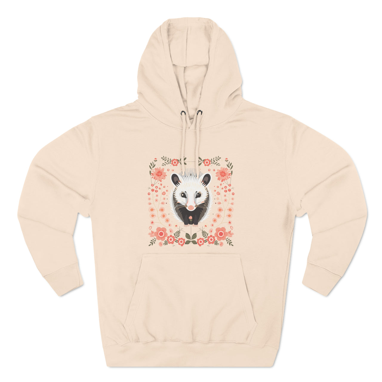 Cozy Craft Opossum Three-Panel Fleece Hoodie