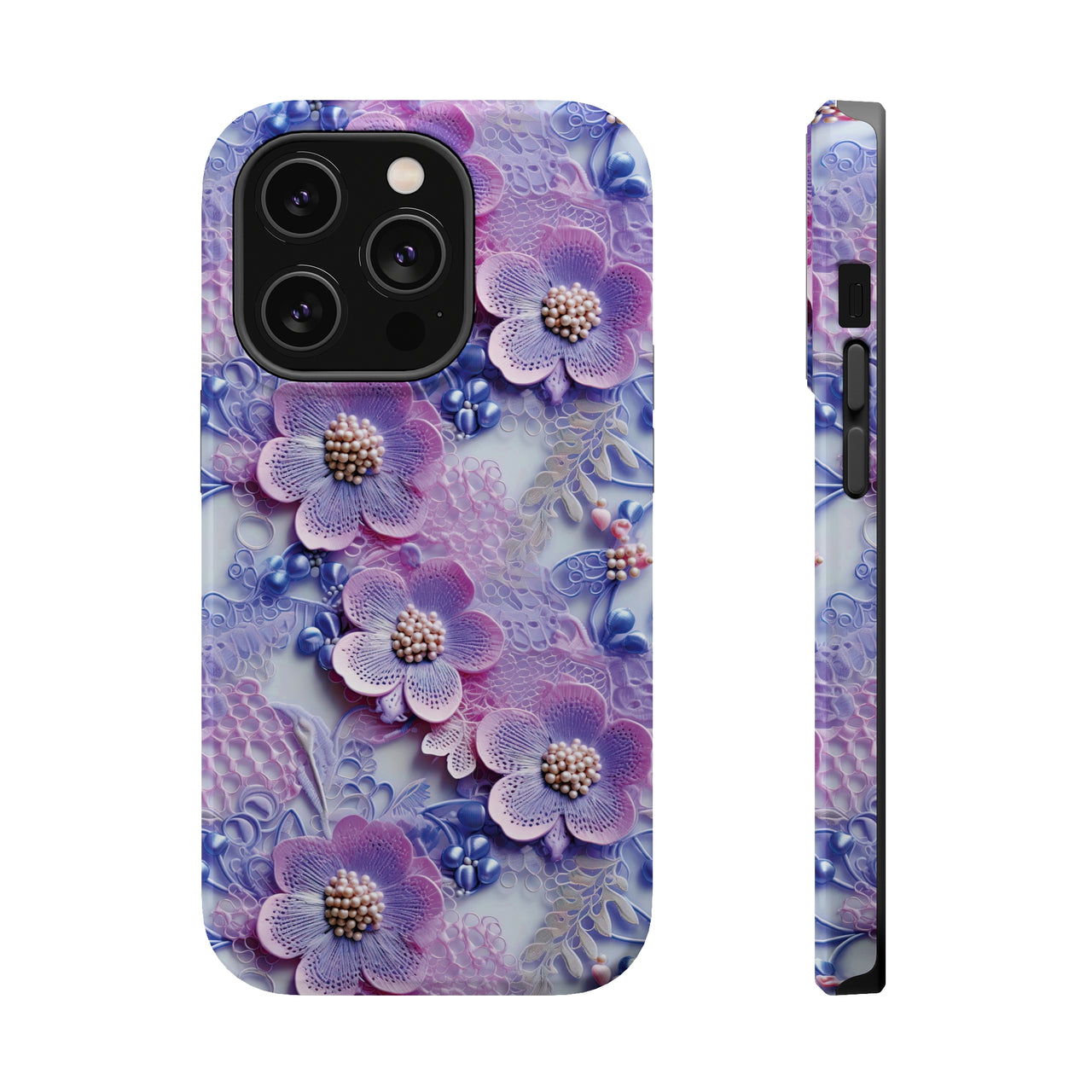 Pink and Purple Harmony - MagSafe Tough Cases for iPhone 14, iPhone 14 Pro, iPhone 14 Plus, and iPhone 14 Pro Max