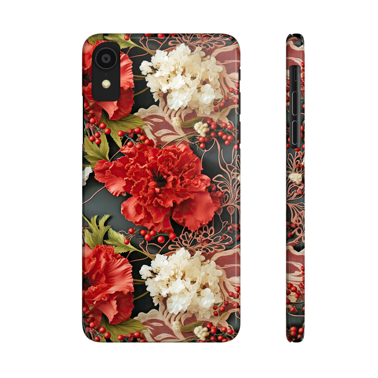 Carnation for January Birthday - Slim Phone Cases for iPhone X, iPhone XR, iPhone XS, and iPhone XS MAX