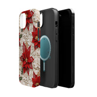 Thumbnail for Christmas Poinsettia MagSafe Tough Cases for iPhone 14, iPhone 14 Pro, iPhone 14 Plus, and iPhone 14 Pro Max