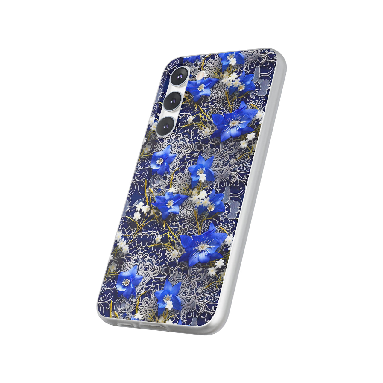 Cerulean Elegance - Flexi Cases for Samsung Galaxy S23, Samsung Galaxy S23 Plus, and Samsung Galaxy S23 Ultra