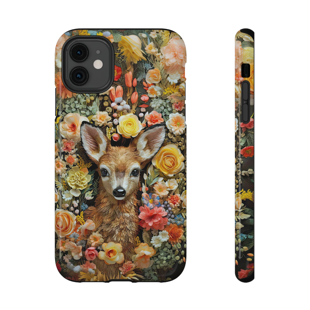 Fawn Impact-Resistant Cases for iPhone 11, iPhone 11 Pro, and iPhone 11 Pro Max. Supports Wireless Charging.