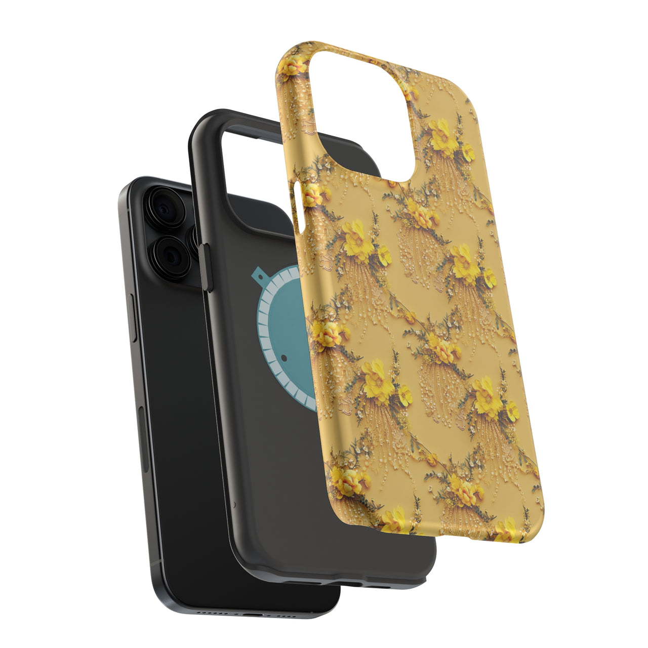 Floral Sunshine - MagSafe Tough Case for iPhone 15, iPhone 15 Pro, iPhone 15 Plus, & iPhone 15 Pro Max