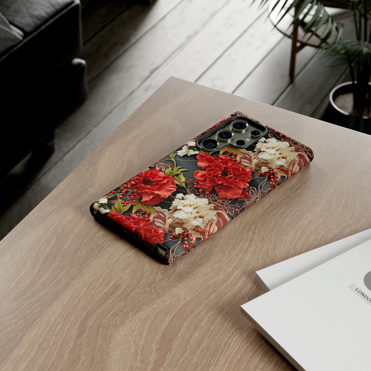 Carnation for January Birthday - Tough Case for Samsung Galaxy S23, Samsung Galaxy S23 Plus, and Samsung Galaxy S23 Ultra