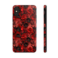 Thumbnail for Gothic Rose Tough Phone Cases for iPhone X, iPhone XR, iPhone XS, and iPhone XS MAX. Supports Wireless Charging.