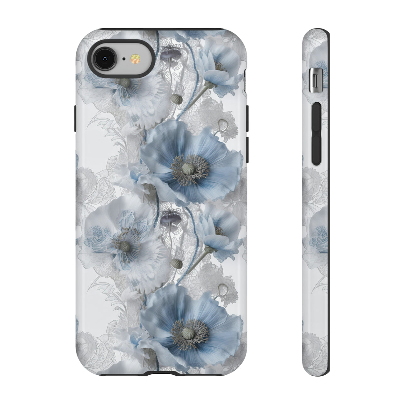 Himalayan Blue Poppy Tough Cases for iPhone 8 and iPhone 8 Plus