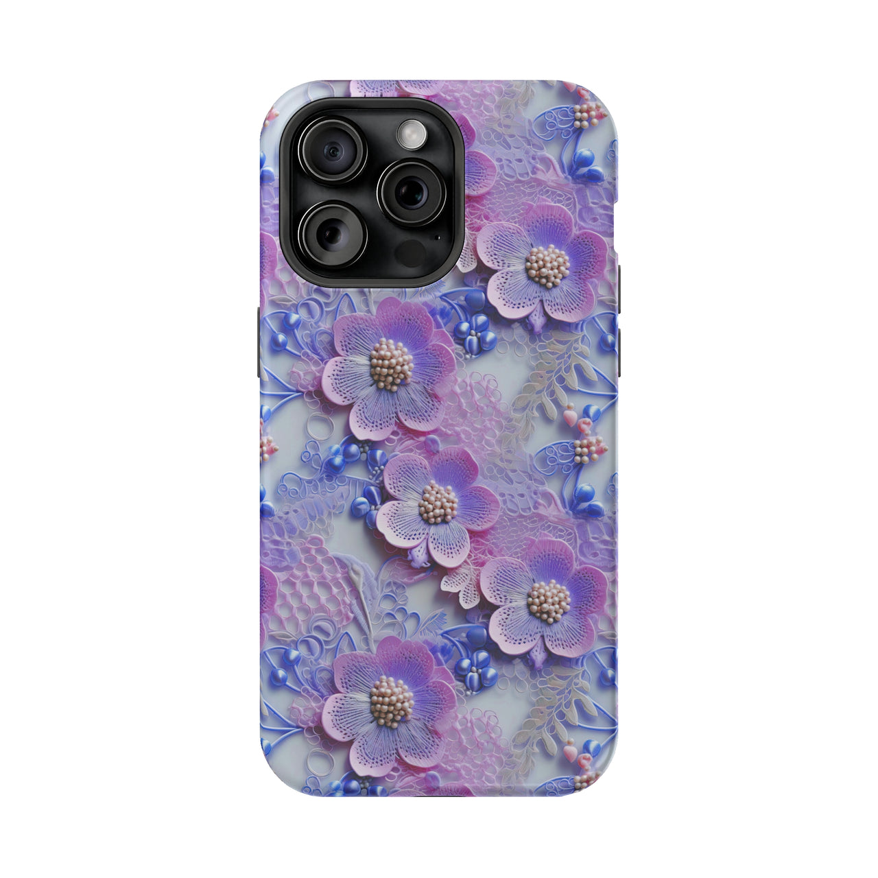 Pink and Purple Harmony - MagSafe Tough Case for iPhone 15, iPhone 15 Pro, iPhone 15 Plus, & iPhone 15 Pro Max