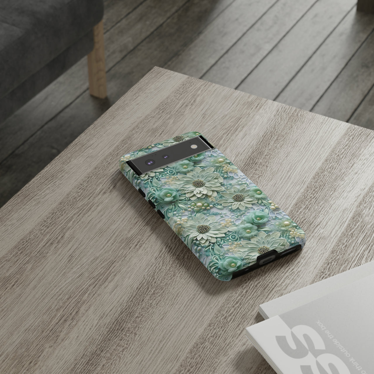 Teal Petals - Tough Case for Google Pixel 6 and Google Pixel 6 Pro