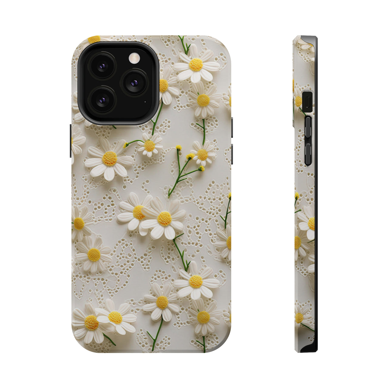 Daisy MagSafe Tough Cases for iPhone 13, iPhone 13 Mini, iPhone 13 Pro, and iPhone 13 Pro Max.