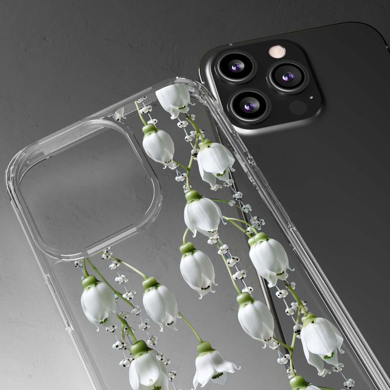 *Clear Case* Canterbury Bells - iPhone 13, iPhone 13 Mini, iPhone 13 Pro, iPhone 13 Pro Max - Supports Wireless Charging