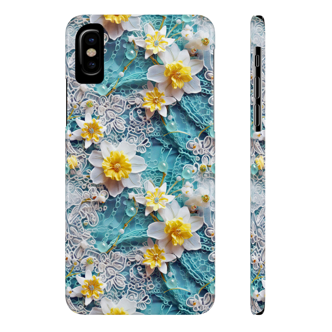 Daffodil for March Birthday - Slim Phone Cases for iPhone X, iPhone XR, iPhone XS, and iPhone XS MAX