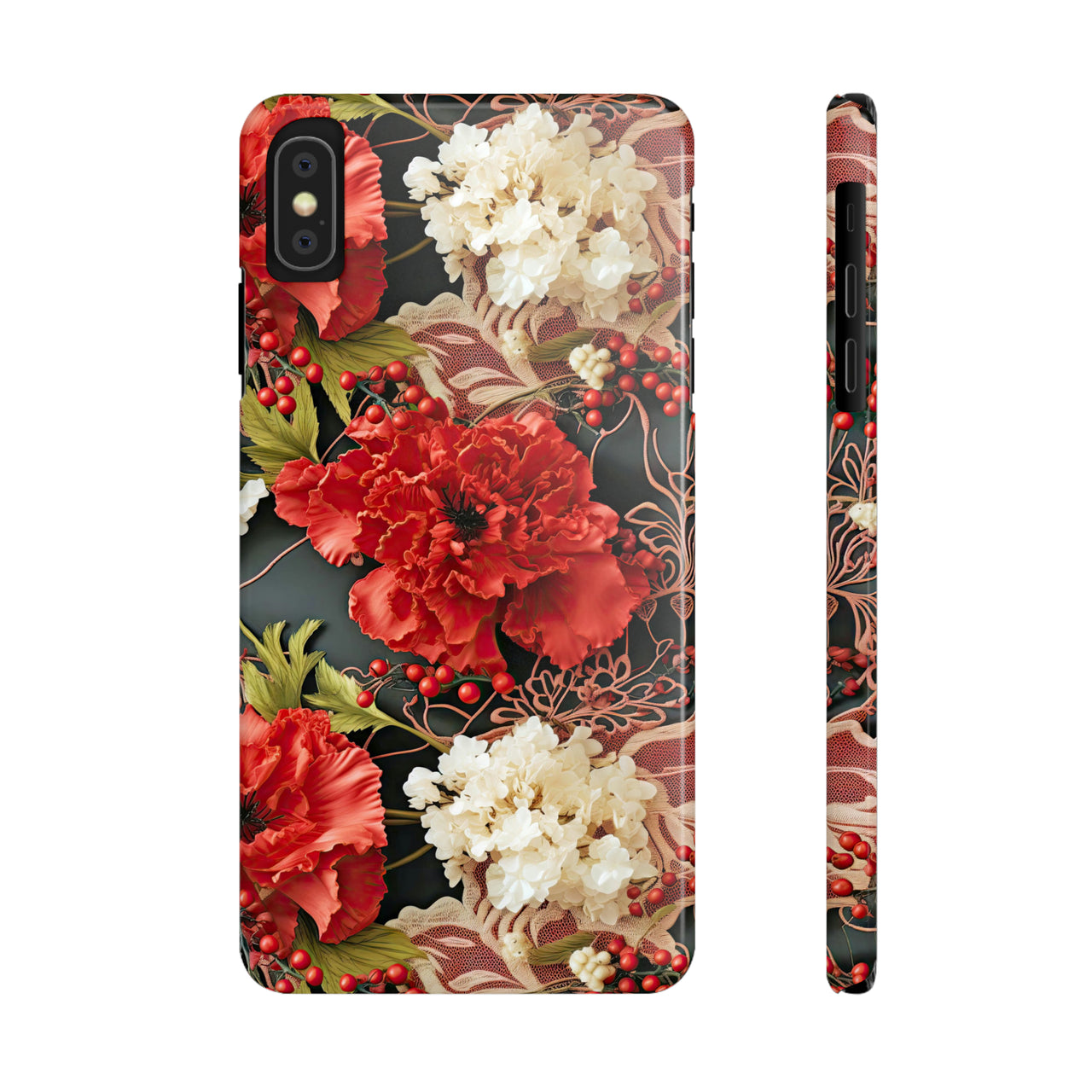 Carnation for January Birthday - Slim Phone Cases for iPhone X, iPhone XR, iPhone XS, and iPhone XS MAX