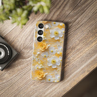 Thumbnail for Yellow Floral - Flexi Cases for Samsung Galaxy S23, Samsung Galaxy S23 Plus, and Samsung Galaxy S23 Ultra