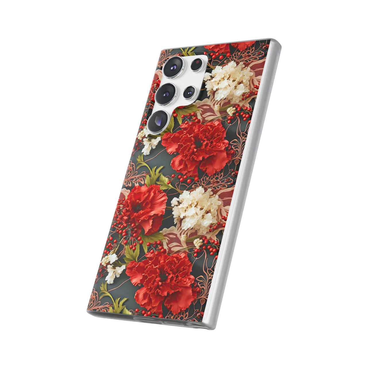 Carnation for January Birthday - Flexi Cases for Samsung Galaxy S23, Samsung Galaxy S23 Plus, and Samsung Galaxy S23 Ultra