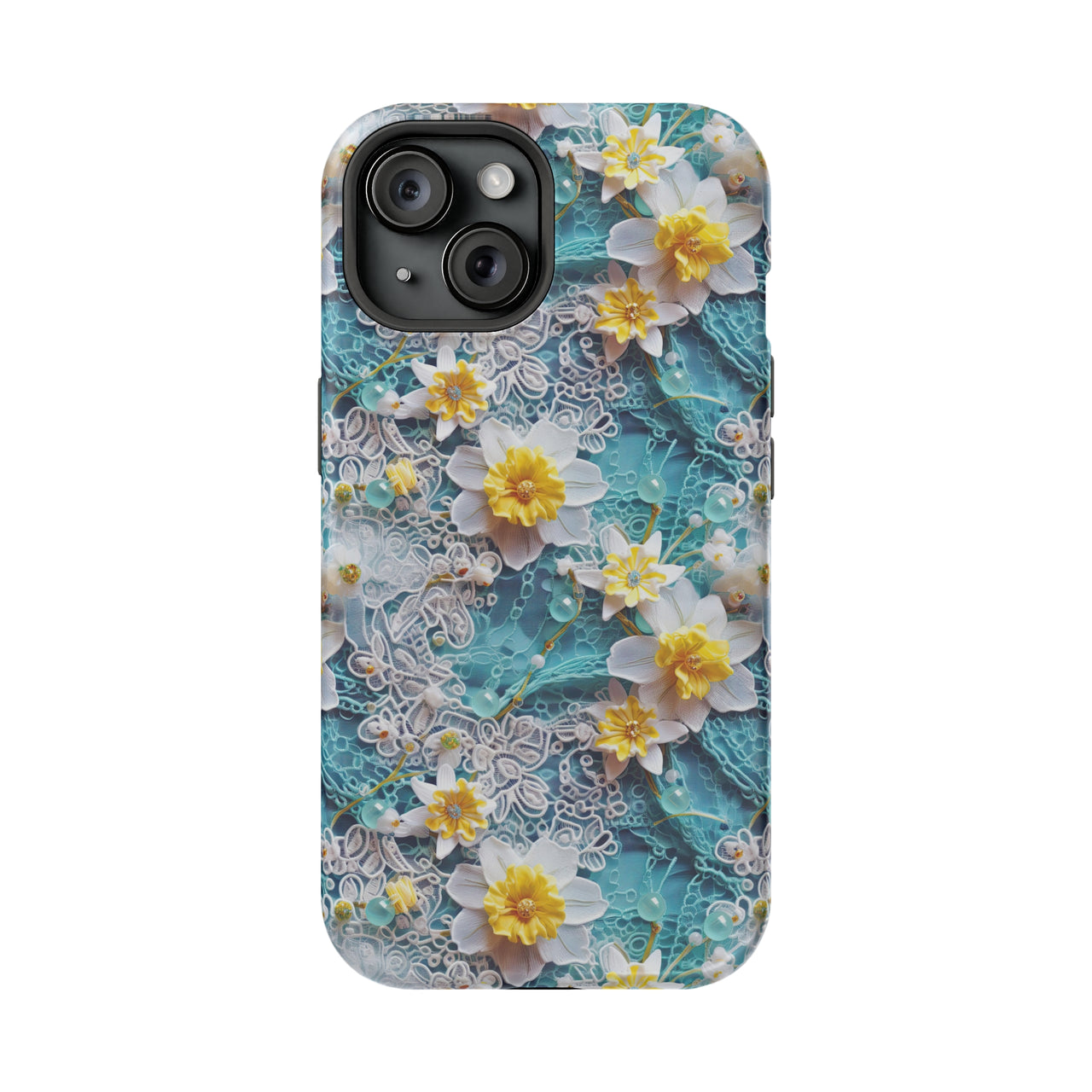 Daffodil for March Birthday - MagSafe Tough Case for iPhone 15, iPhone 15 Pro, iPhone 15 Plus, & iPhone 15 Pro Max