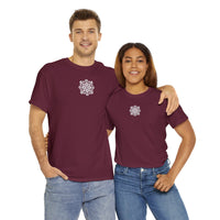 Thumbnail for Front and Back Flower Design - Unisex Heavy Cotton Tee