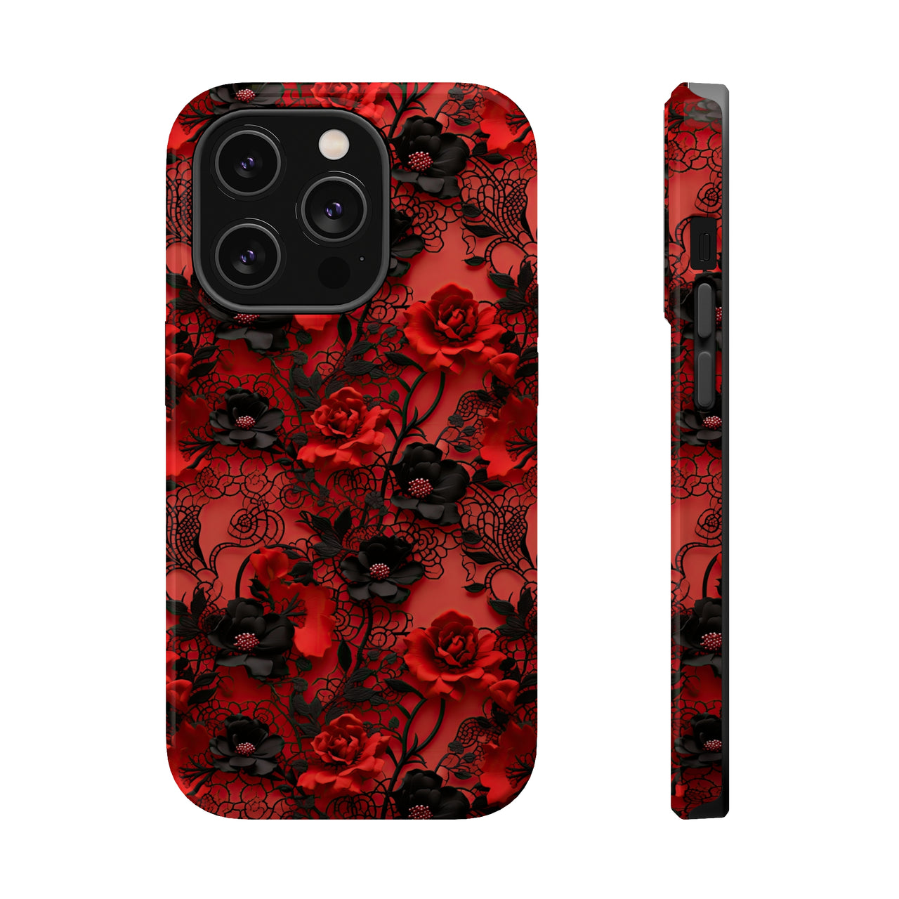 Gothic Rose MagSafe Tough Cases for iPhone 14, iPhone 14 Pro, iPhone 14 Plus, and iPhone 14 Pro Max