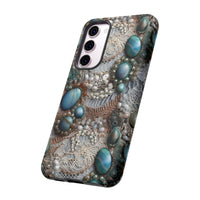 Thumbnail for Boho Agate and Lace Tough Cases for Samsung Galaxy S23, Samsung Galaxy S23 Plus, and Samsung Galaxy S23 Ultra