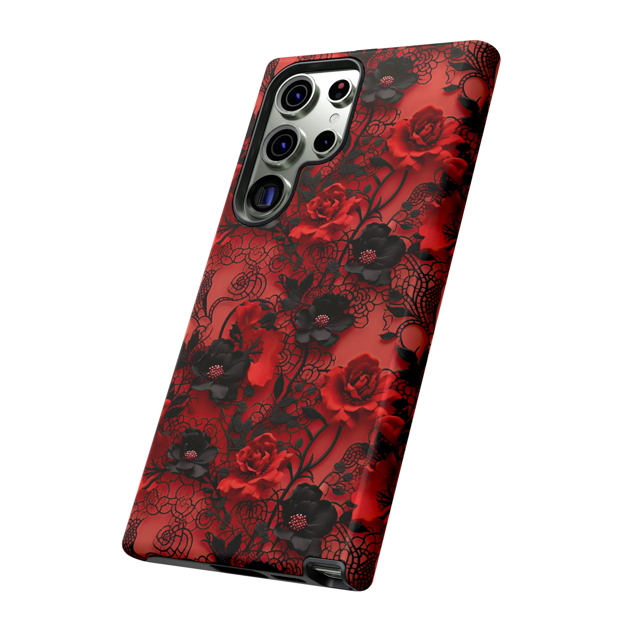 Gothic Rose Tough Cases for Samsung Galaxy S23, Samsung Galaxy S23 Plus, and Samsung Galaxy S23 Ultra