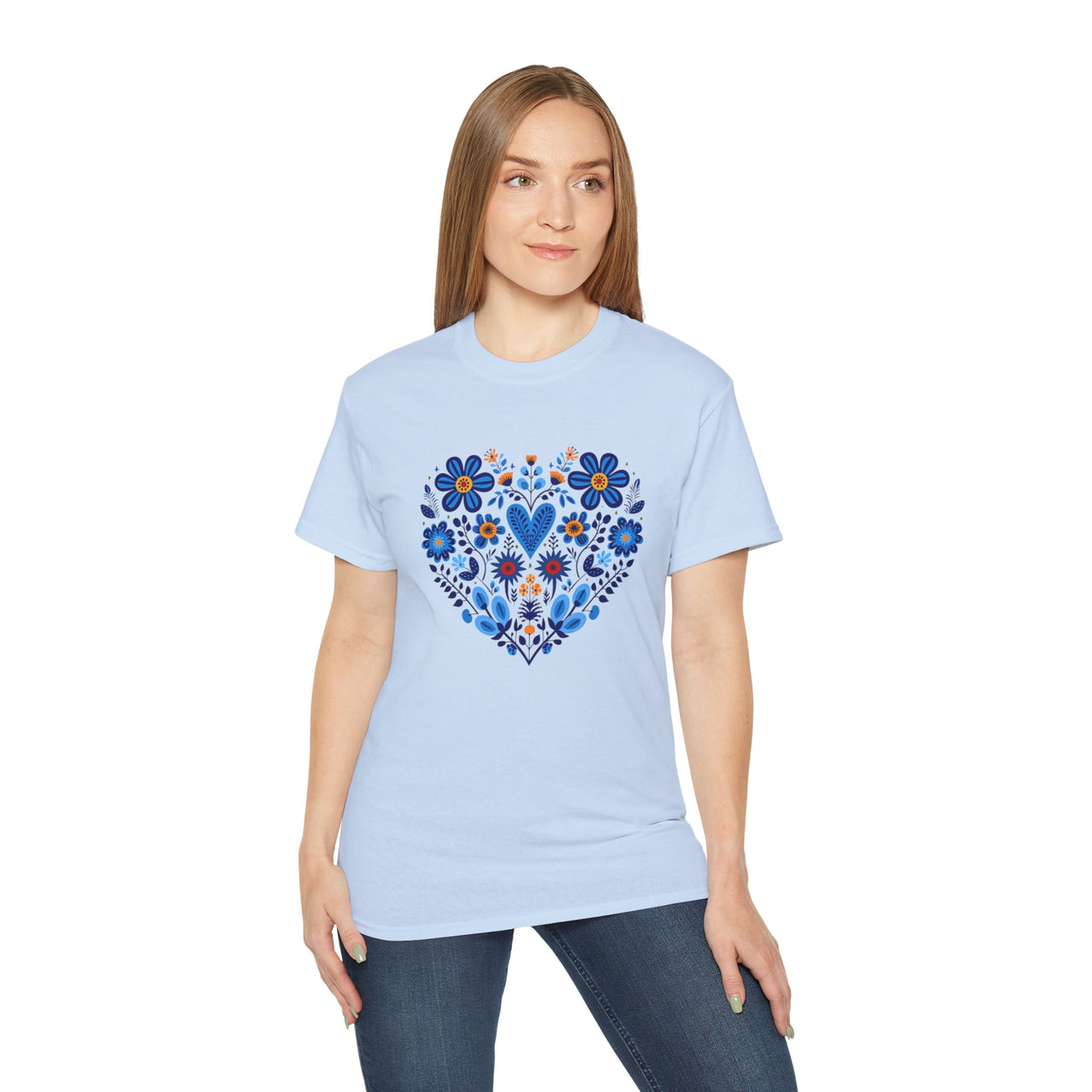 Flower Heart Unisex Ultra Cotton Tee