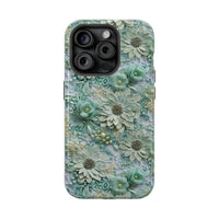 Thumbnail for Teal Petals - MagSafe Tough Case for iPhone 15, iPhone 15 Pro, iPhone 15 Plus, & iPhone 15 Pro Max