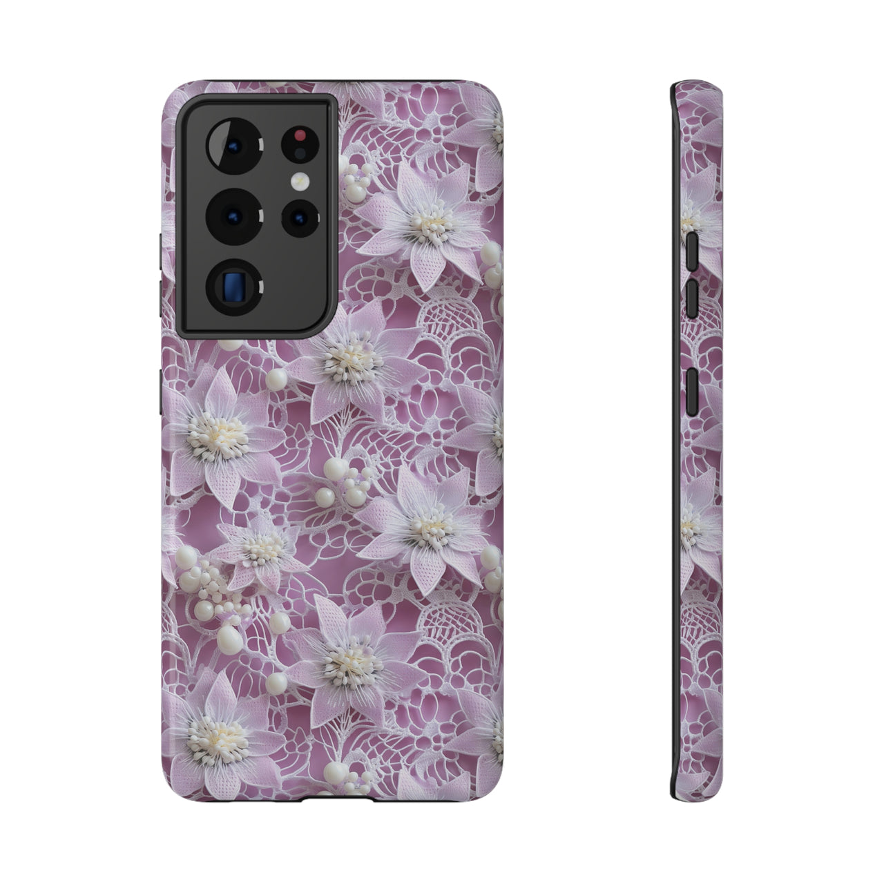 Coquette Clematis  Impact-Resistant Cases for Samsung Galaxy S21, Samsung Galaxy S21 Plus, and Samsung Galaxy S21 Ultra. Supports Wireless Charging.