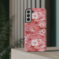 Thumbnail for Floral Champagne Toast Impact-Resistant Case for Samsung Galaxy S22, Samsung Galaxy S22 Plus, and Samsung Galaxy S22 Ultra. Supports Wireless Charging.