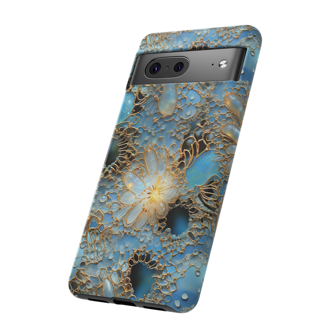 Gemstones and Gold Lace Tough Case for Google Pixel 7