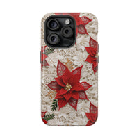 Thumbnail for Christmas Poinsettia - MagSafe Tough Case for iPhone 15, iPhone 15 Pro, iPhone 15 Plus, & iPhone 15 Pro Max