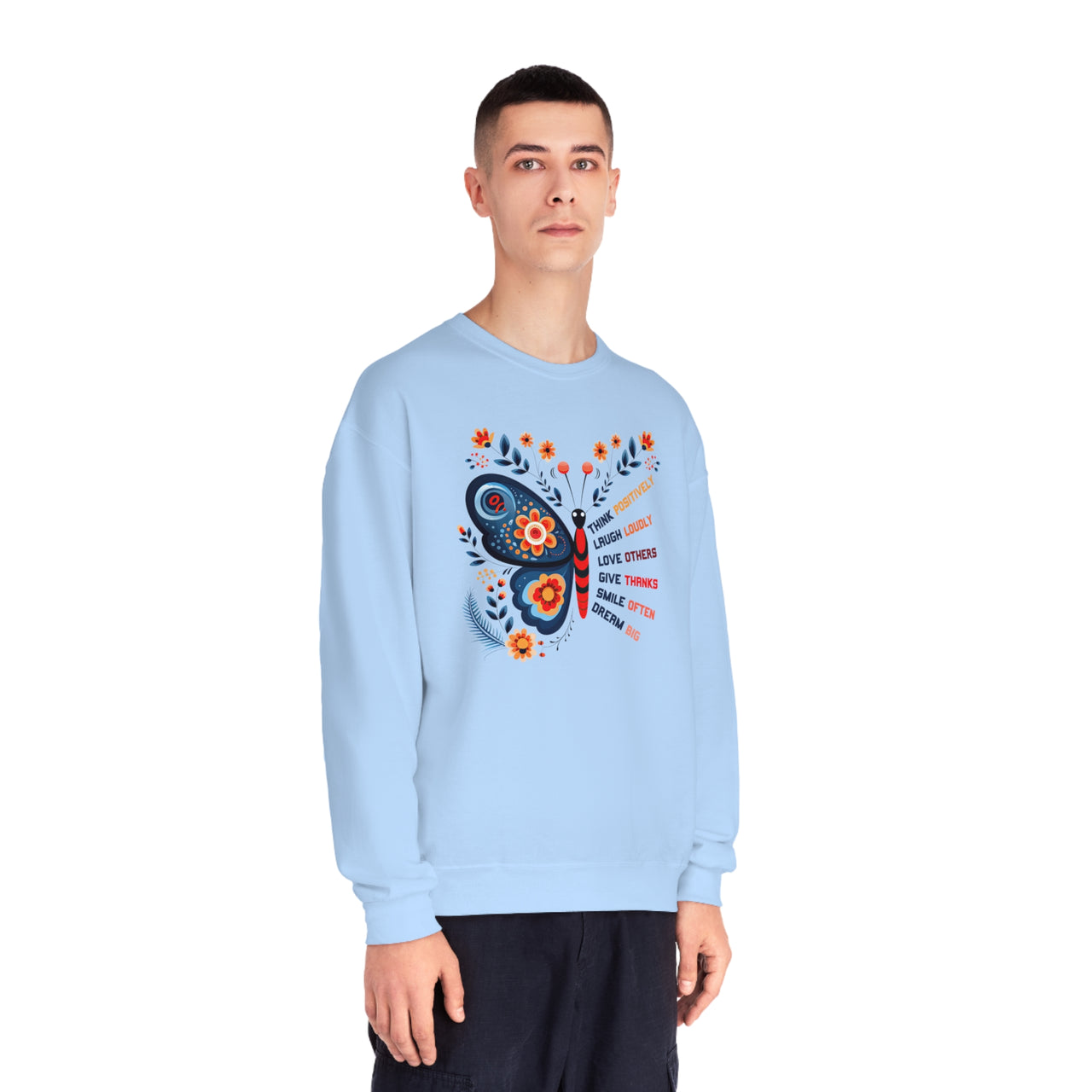 Think Positively Unisex NuBlend® Crewneck Sweatshirt