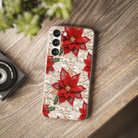 Thumbnail for Christmas Poinsettia - Flexi Cases for Samsung Galaxy S23, Samsung Galaxy S23 Plus, and Samsung Galaxy S23 Ultra