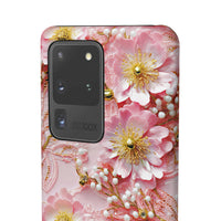 Thumbnail for Gold-Kissed Flowers on Pink Lace - Snap Case for Samsung Galaxy S20, Samsung Galaxy S20+, Samsung Galaxy S20 Ultra, & Samsung Galaxy S20 FE