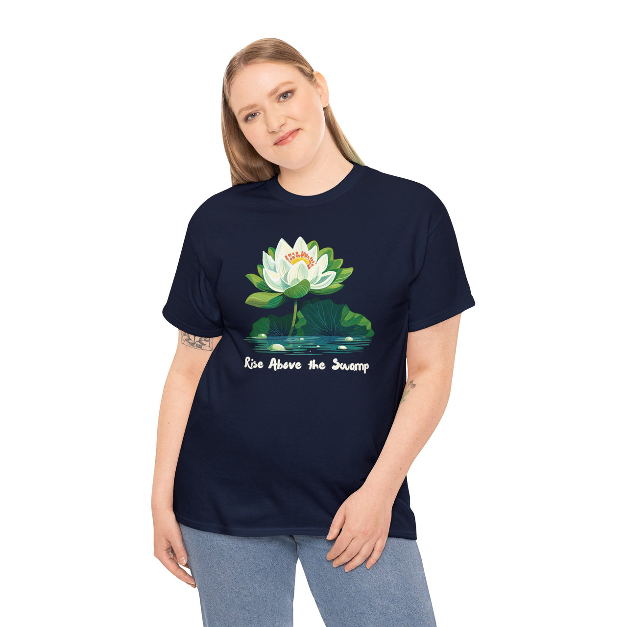 "Rise Above the Swamp" Unisex Heavy Cotton Tee