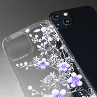 Thumbnail for *Clear Case* Purple Petals - iPhone 13, iPhone 13 Mini, iPhone 13 Pro, iPhone 13 Pro Max - Supports Wireless Charging