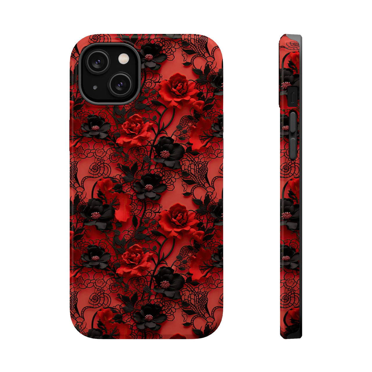 Gothic Rose MagSafe Tough Cases for iPhone 14, iPhone 14 Pro, iPhone 14 Plus, and iPhone 14 Pro Max