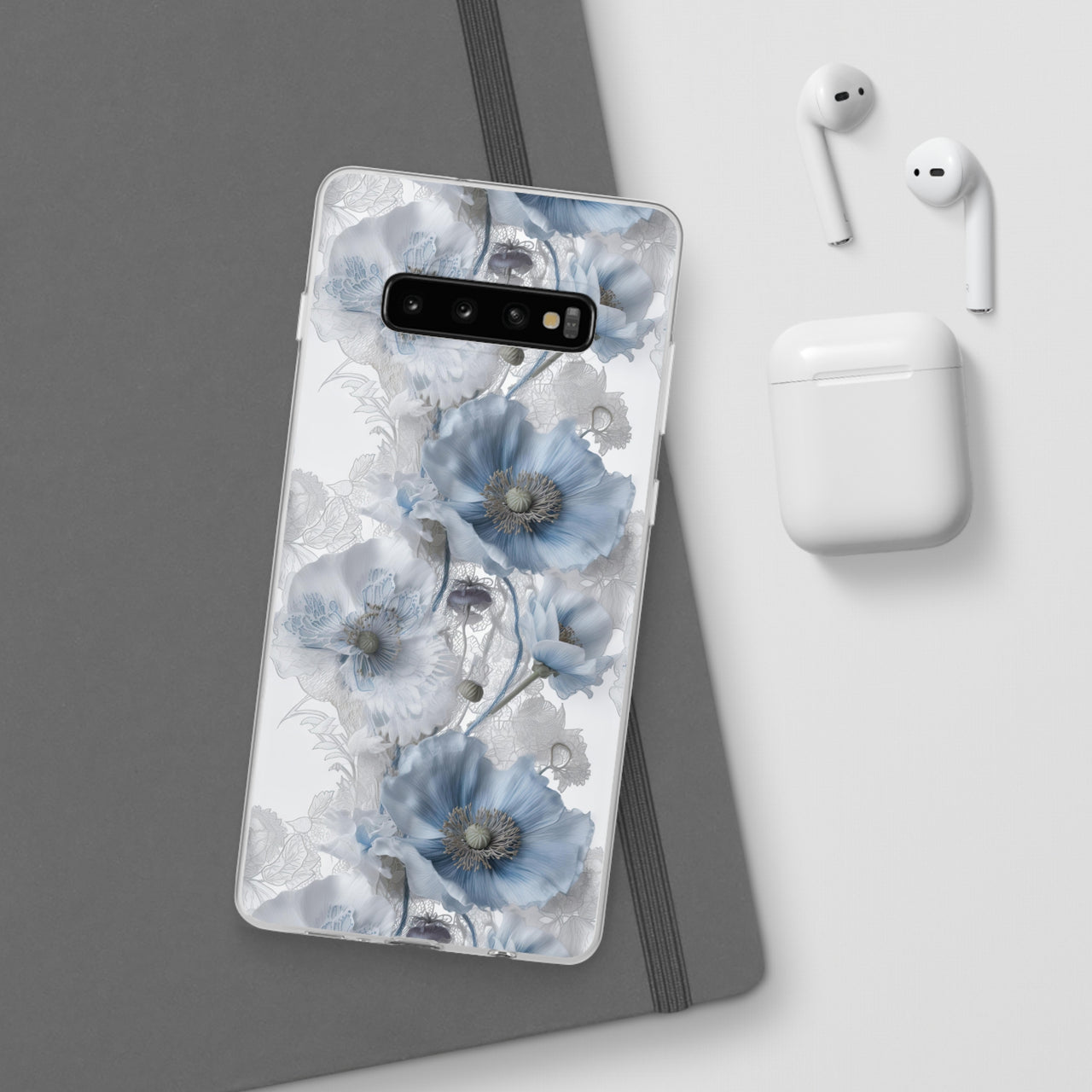 Himalayan Blue Poppy - Flexi Cases for Samsung Galaxy S23, Samsung Galaxy S23 Plus, and Samsung Galaxy S23 Ultra