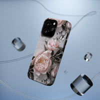 Thumbnail for Pink Peony MagSafe Tough Cases for iPhone 13, iPhone 13 Mini, iPhone 13 Pro, and iPhone 13 Pro Max.