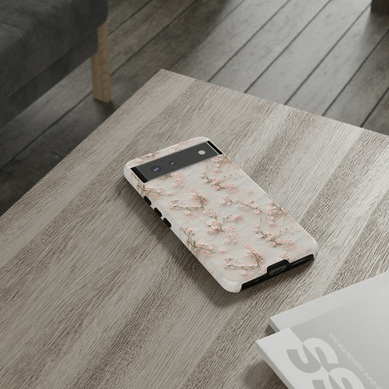 White Lace and Cherry Blossoms Case for Google Pixel 6 and Google Pixel 6 Pro