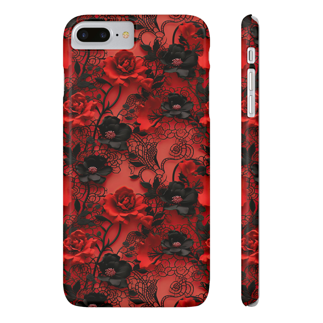 Gothic Rose - Slim Phone Cases for iPhone 8 and iPhone 8 Plus (Also fits iPhone 7 and 7 Plus)